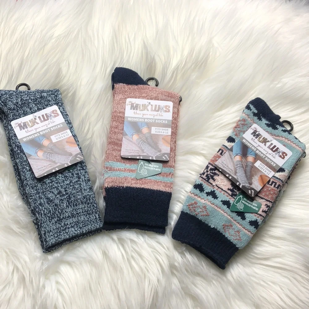 MUK LUKS boot socks